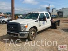 2016 Ford F350 Super Duty Crew Cab Flatbed Truck