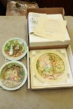 3 Beatrix Potter Resin Plates
