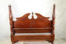 Bassett Dark Cherry Queen/Full Size Bed with Rails