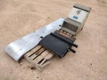 Peterbilt Front Bumper/Merritt Saddle Box/(2) Kenworth Mud Flaps