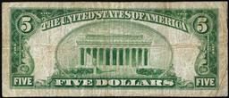 1929 $5 The First National Bank of Emmons, MN CH# 6784 National Currency Note