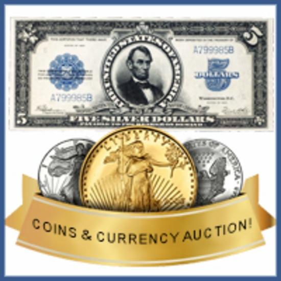 Silver & Gold Coins, Currency & More!