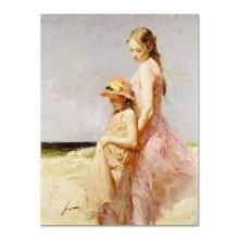 Pino (1939-2010) "Summer'S Day" Limited Edition Giclee On Canvas