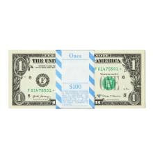 Pack of (100) Consecutive 2017A $1 Federal Reserve Star Notes Atlanta