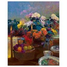 Ming Feng "Candlelight Dinner" Limited Edition Giclee On Canvas