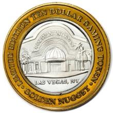 .999 Silver Golden Nugget Las Vegas, Nevada $10 Casino Limited Edition Gaming Token