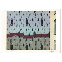 Rene Magritte (1898-1967) "Golconda" Limited Edition Lithograph on Paper