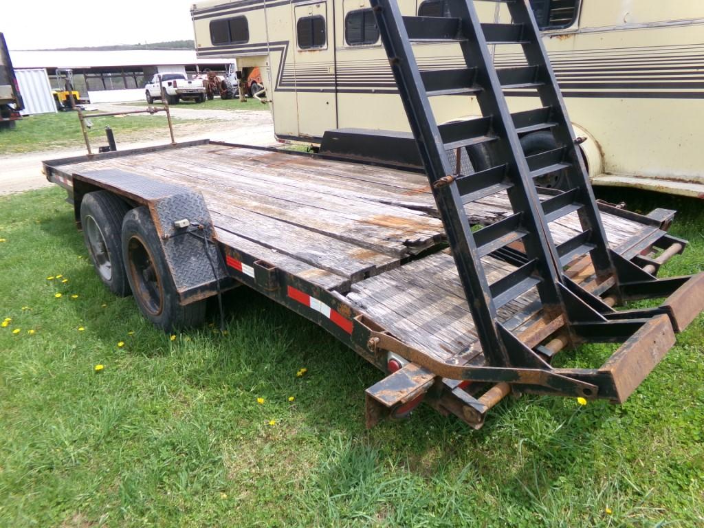 2016 Cross Country 18' Equipment Trailer, Tandem Axle, 18,400 GVW, Vin.# 43