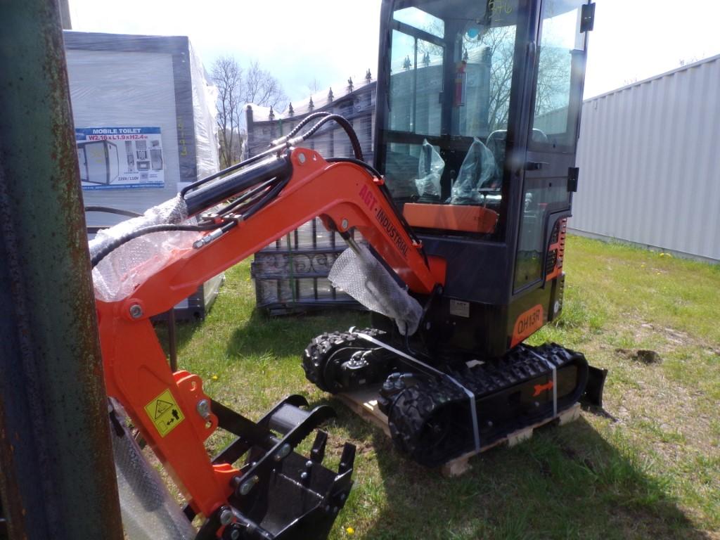 New AGT Mini Excavator w/Cab, Model QH13R, Ser. 2310039588  (4649)