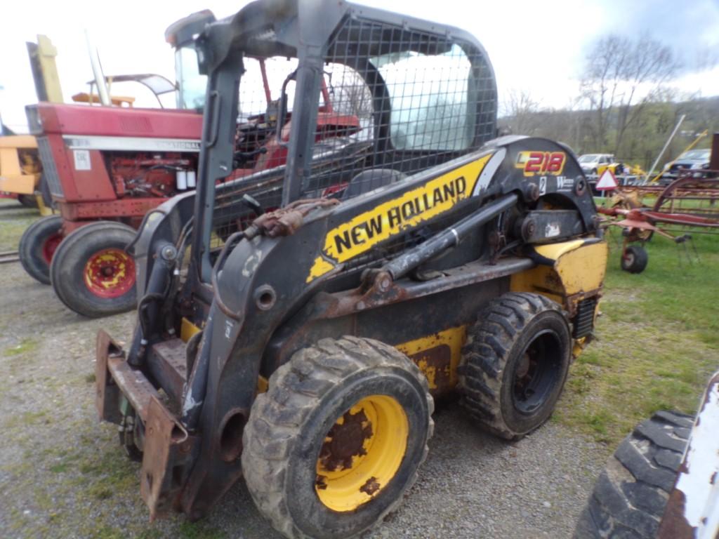 New Holland L218 Skidsteer, Aux. Hyd's, Runs & Works, 7,000 Hrs., New Engin
