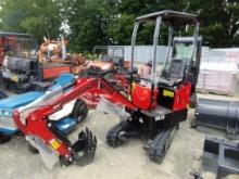 New, Miva VA13 Mini Excavator, Gas Engine,Stationary Thumb, Grader Blade, 1