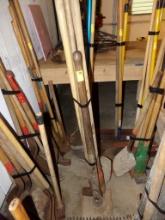 Group w/Shovel, Post Hole Digger, Ice Chipper, Hand Tamp  (Garage Room)