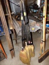 (3) Brooms  (Garage Room)