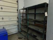 (2) Steel Shelf Sections Bolted Together, 6'x2'x6' Tall Overall (Shop)