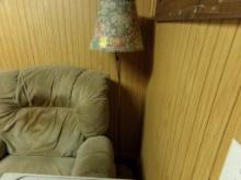 Recliner & Brass Floor Lamp  (Ft Living Room)