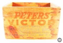Vintage Peters Victor 12ga Shotshell Wooden Box
