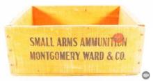 Vintage Montgomery Ward & Co. .22LR Wooden Cartridge Box