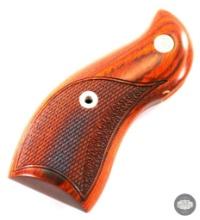 Wooden Ruger Redhawk Grips with Checkering and Stippling
