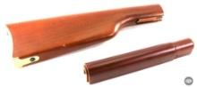 Henry Lever Rifle Stock and Forend with Brass Buttplate