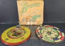 Lot of (2) Early Brownie Auto Race Games
