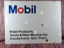 Mobil Oil Texas and New Mexico Porc. Lease Sign
