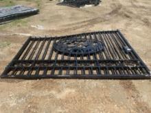 UNUSED 2024 GREATBEAR 20 FT BI-PARTING IRON GATE W/DEER MOTIF