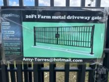 20FT FARM METAL DRIVEWAY GATE