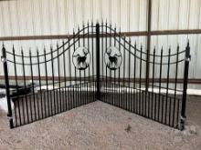 16’...... BI-PARTING IRON GATE WITH DECORATION