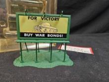 Athearn RTR HO Scale Billboard "Buy Warbonds For Victory" #7660
