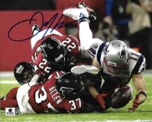 Julian Edelman New England Patriots Autographed 8x10 Photo GA coa