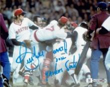 Bill Lee Boston Red Sox Autographed & Duel Inscribed 8x10 Photo Full Time coa