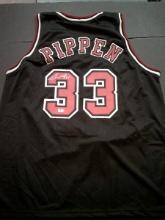 Scottie Pippen Chicago Bulls Autographed Custom Basketball Jersey GA coa