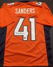 Drew Sanders Denver Broncos Autographed Custom Football Jersey Beckett Hologram