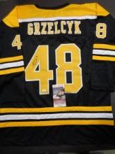 Matt Grzelcyk Boston Bruins Autographed Custom Hockey Jersey JSA W coa