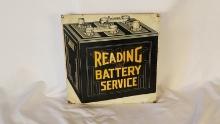 Original Reading Battery Tin Sign