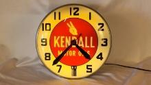 Original Kendall Dealer Lighted Dealer Clock
