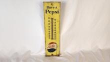Original Pepsi-Cola Tin Thermometer