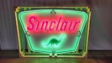 Original Sinclair Dino Porcelain Animated Neon Sign