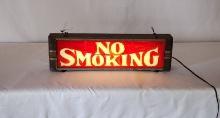 Original NO SMOKING Lighted Sign