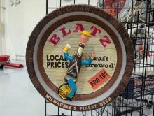 Original BLATZ Rotating Bicycle Beer Sign