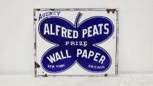Original Alfred Peats Porcelain Sign