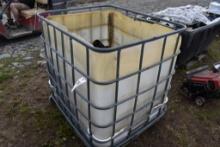 275 Gallon Liquid Tote with PVC Fittings
