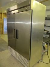 TMC True 2 door freezer, stainless steel, 82 x30 x 54", 3/4 hp 115 voltage