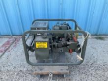 MILITARY 28 VOLT GAS POWERED GENERATOR 28 VOLT, 53 AMP (TURNS OVER/NEVER USED)