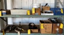 SHELVES OF EXHAUST, CLAMPS & INV (DOES NOT INCLUDE SHELVES)