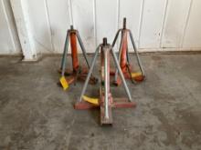 LOT OF INOP AIRCRAFT JACKS, ALL 27" HEIGHT