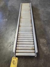 5 FT SECTION OF ROLLER TRACK, 9-1/2" ROLLERS