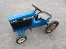 Ford 6640 Pedal Tractor, One Cracked Rear Tire