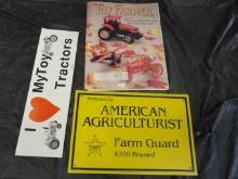 I Love My Toy Tractors Bumper Sticker, 11/93 Toy Farmer, American Agricultu