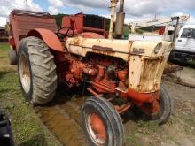 Case 900 Diesel Antique Tractor, Hand Clutch, 18.4-34 Tires, Wheel Weights,